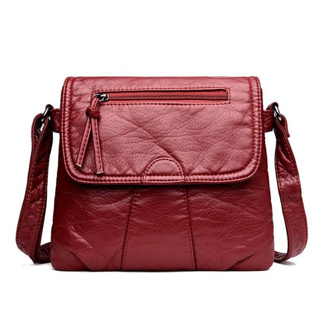 Cross-body Soft PU Leather Shoulder Bag