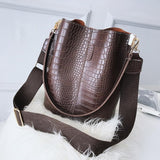 Crocodile Cross-body Bag For Women