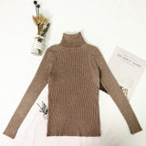 Turtleneck Women Thin Pullover Jumper