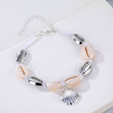 Gold Color Cowrie Shell Bracelets for Women