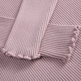 Ruched Women High Elastic Sweater