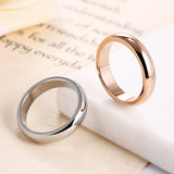 4mm Metal Round Wedding Ring