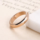 4mm Metal Round Wedding Ring