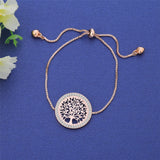 Crystal Gold Charm Bracelets Bangle For Women