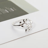 Charms Two colors Olive Tree Open Ring