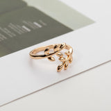 Charms Two colors Olive Tree Open Ring