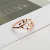 Charms Two colors Olive Tree Open Ring