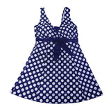 Dot Bandage Floral Print Bathing Suit