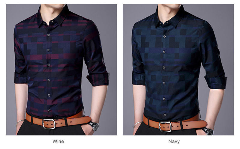 Men Business Casual Shirt