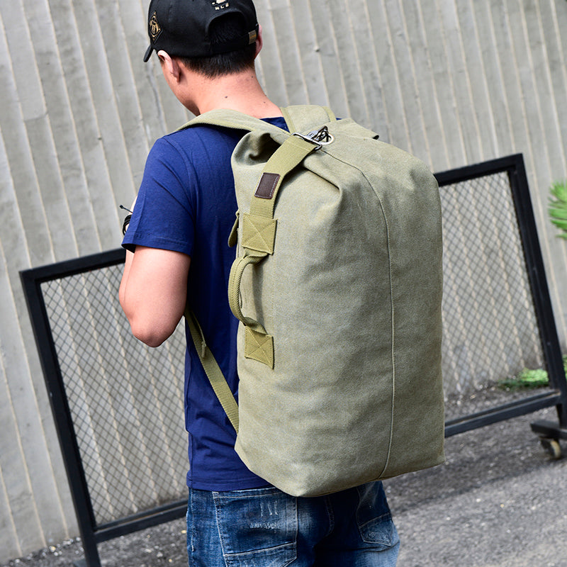 Man Travel  Large Capacity Bucket Shoulder Bag