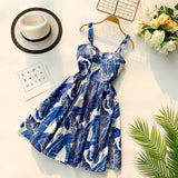 Off Shoulder Ruffle Dot Summer Dress
