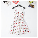 Off Shoulder Ruffle Dot Summer Dress