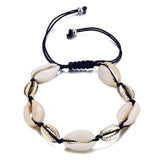 Gold Color Cowrie Shell Bracelets for Women