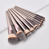 Luxury Champagne Makeup Brushes Set