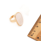 Acetate Plate Adjustable Ring Oval Shape Ring