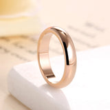 4mm Metal Round Wedding Ring