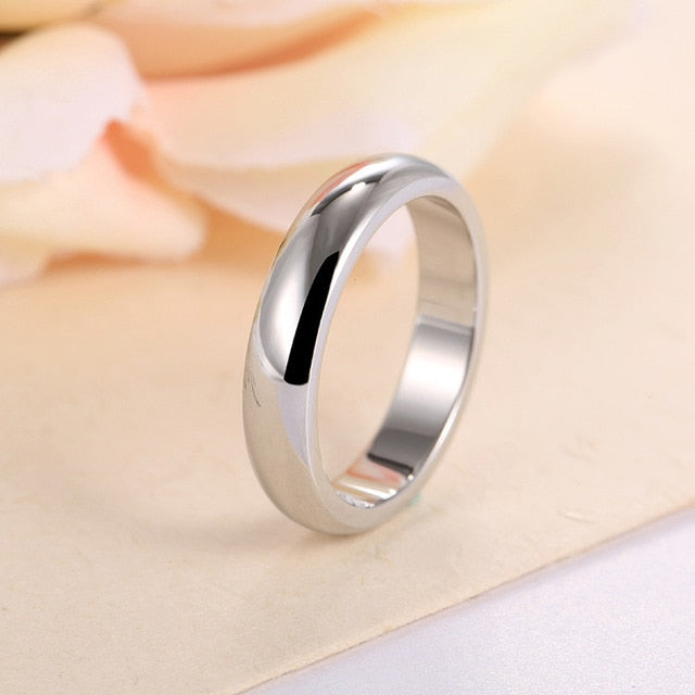 4mm Metal Round Wedding Ring