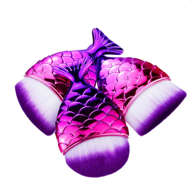 1 Pcs Professional Mermaid Shape Makeup Brush