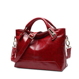 Women Oil Wax Leather Shoulder Bag