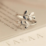 Charms Two colors Olive Tree Open Ring