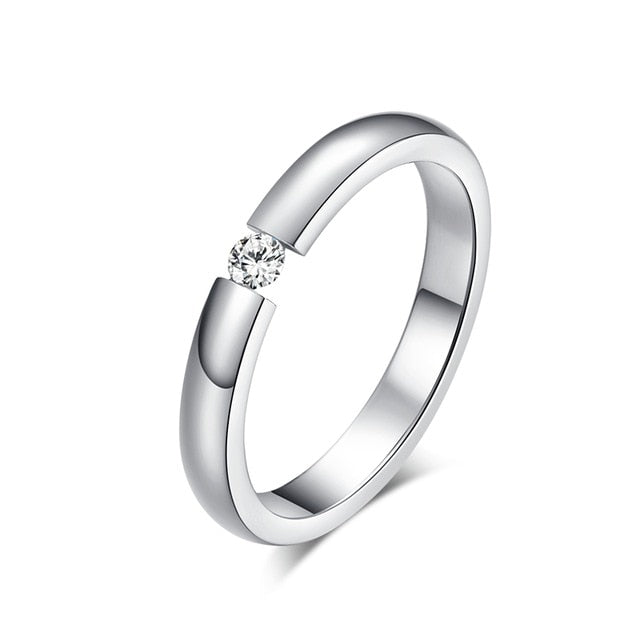 Stainless Steel Elegant Women Ring