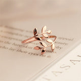 Charms Two colors Olive Tree Open Ring
