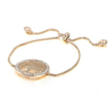 Crystal Gold Charm Bracelets Bangle For Women
