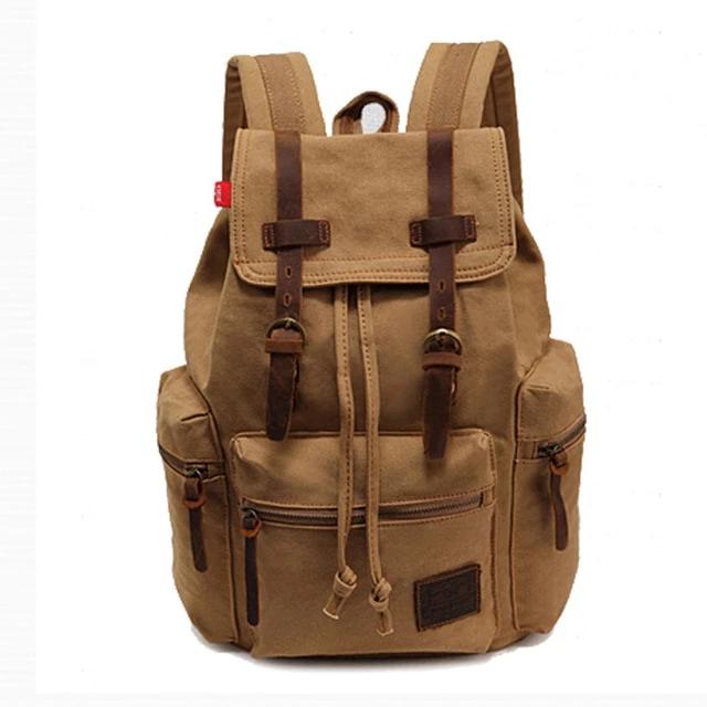Vintage Canvas Travel Laptop Backpack