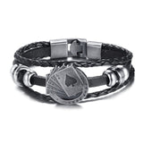 Vintage Playing Cards Braided Bracelet