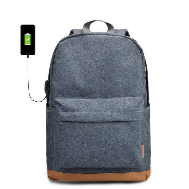 Men Canvas Air Cushion Belt Backpack