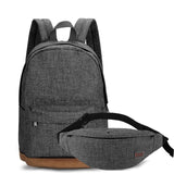 Men Canvas Air Cushion Belt Backpack