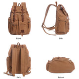 Vintage Canvas Travel Laptop Backpack