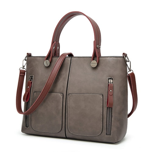 Vintage PU Leather Women Bag