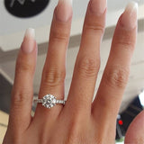 Zircon Crystal  Zinc Alloy Women Ring
