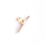 Acetate Plate Adjustable Ring Oval Shape Ring
