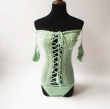 Strapless Hand Knitted Women Swimwear