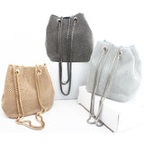 Luxury Diamond Small Satin Party Bag