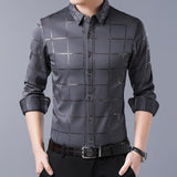 Slim Fit Short Sleeve Men Casual Shirt