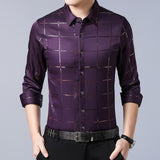 Slim Fit Short Sleeve Men Casual Shirt