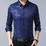 Slim Fit Short Sleeve Men Casual Shirt