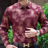 Long Sleeve Maple Leaf Design Shirt