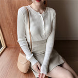 Autumn Elegant Buttons Casual Ladies Dress
