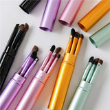 5 Pcs Travel Portable Mini Eye Makeup Brush Set