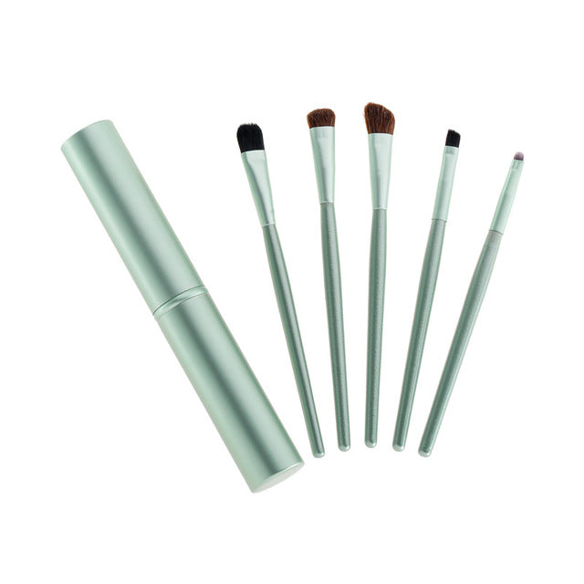 5 Pcs Travel Portable Mini Eye Makeup Brush Set