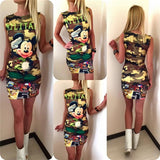 Fashion Slim Casual Camouflage Military Dress