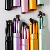 5 Pcs Travel Portable Mini Eye Makeup Brush Set