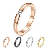 Stainless Steel Elegant Women Ring