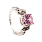 Fashion Round Pearl Crystal Ring