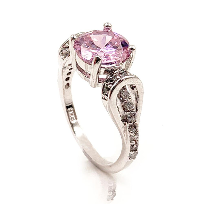 Fashion Round Pearl Crystal Ring