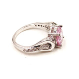 Fashion Round Pearl Crystal Ring